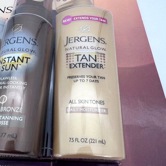 Jergens Natural Glow Exclusive Tanning Collection Light Bronze Sunless Gold New - Picture 6 of 14